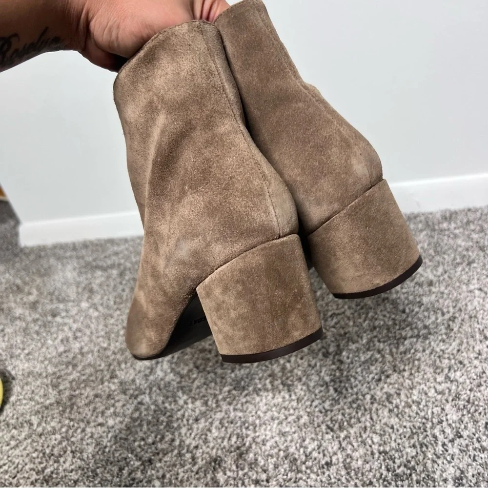 Thursday Everyone Block Heel Suede Ankle  Boots - Picture 7 of 8